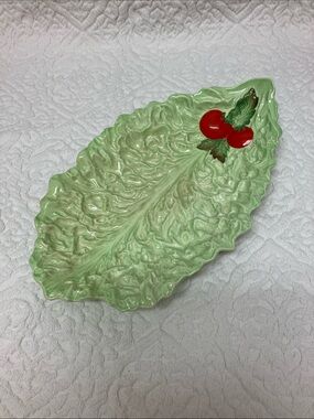 Carlton ware Leaf lettuce & tomato dish, “Salad Ware” vintage platter